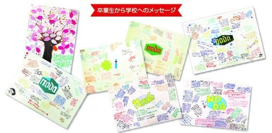 2011年度卒業生から学校へ感謝のメッセージ 2011年度卒業生から学校へ感謝のメッセージ